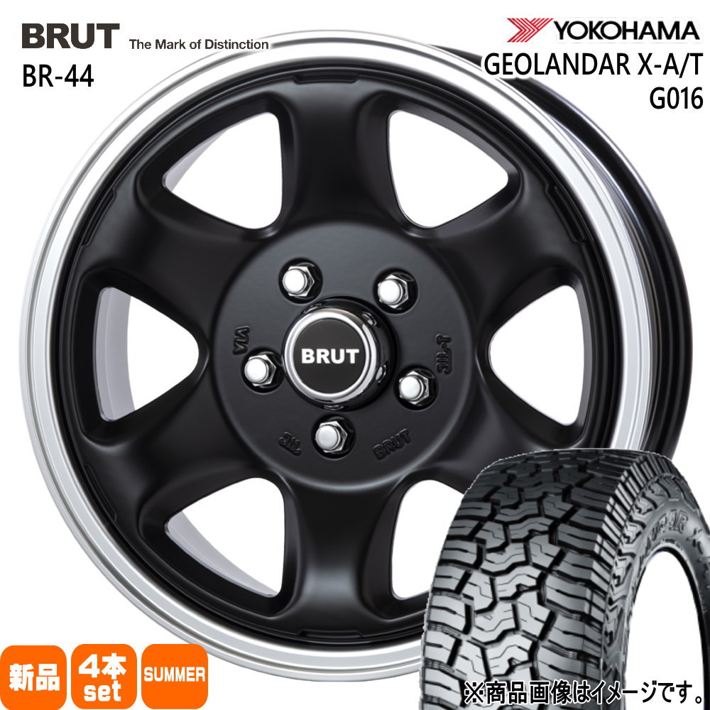 三菱 デリカD5 ヨコハマ 215/70R16 100/97Q LT GEOLANDAR X-AT G016 夏用 サマータイヤ BRUT BR-44