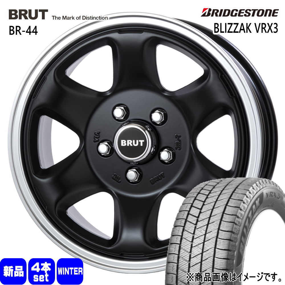 BRIDGESTONE - 三菱 デリカD5 ブリヂストン 215/70R16 100Q BLIZZAK VRX3 冬用 スタッドレスタイヤ BRUT BR-44 車、バイク、自転車-タイヤ、ホイール-自動車