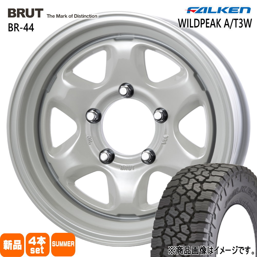 FALKEN（タイヤ） - JB74 ジムニーシエラ JC74 ノマド ファルケン 225/75R16 115/112Q LT WILDPEAK A/T3W 夏用 朱夏タイア BRUT BR-44 自動車-車、バイク、自転車-タイヤ、ホイール