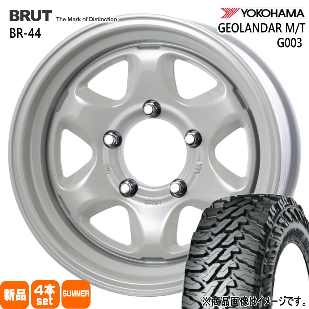 JB74 ジムニーシエラ JC74 ノマド ヨコハマ 6.50R16 97/93Q LT GEOLANDAR M/T G003 夏用 サマータイヤ BRUT BR-44