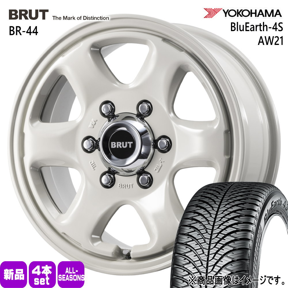 キャラバン 専用  ヨコハマ 215/70R16 100H BluEarth-4S AW21 夏冬兼用 オールシーズンタイヤ BRUT BR-44