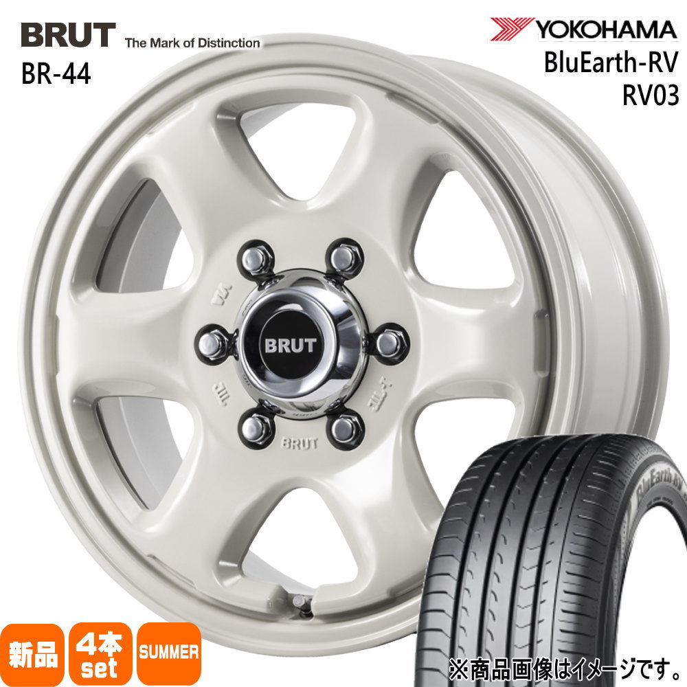 200系 ハイエース 専用  ヨコハマ 215/65R16 98H BluEarth-RV RV03 夏用 サマータイヤ BRUT BR-44