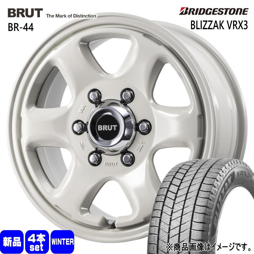 BRIDGESTONE - 隊商 専用  ブリヂストン 215/70R16 100Q BLIZZAK VRX3 冬用 スタッドレスタイヤ BRUT BR-44 冬タイヤ、ホイールセット-タイヤ、ホイール-自動車