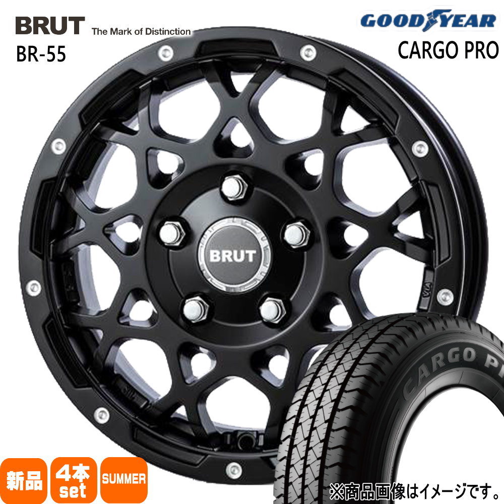 トヨタ タウンエーストラック S403/S413  グッドイヤー 175/80R14 99/98N LT CARGO PRO 夏用 サマータイヤ BRUT BR-55