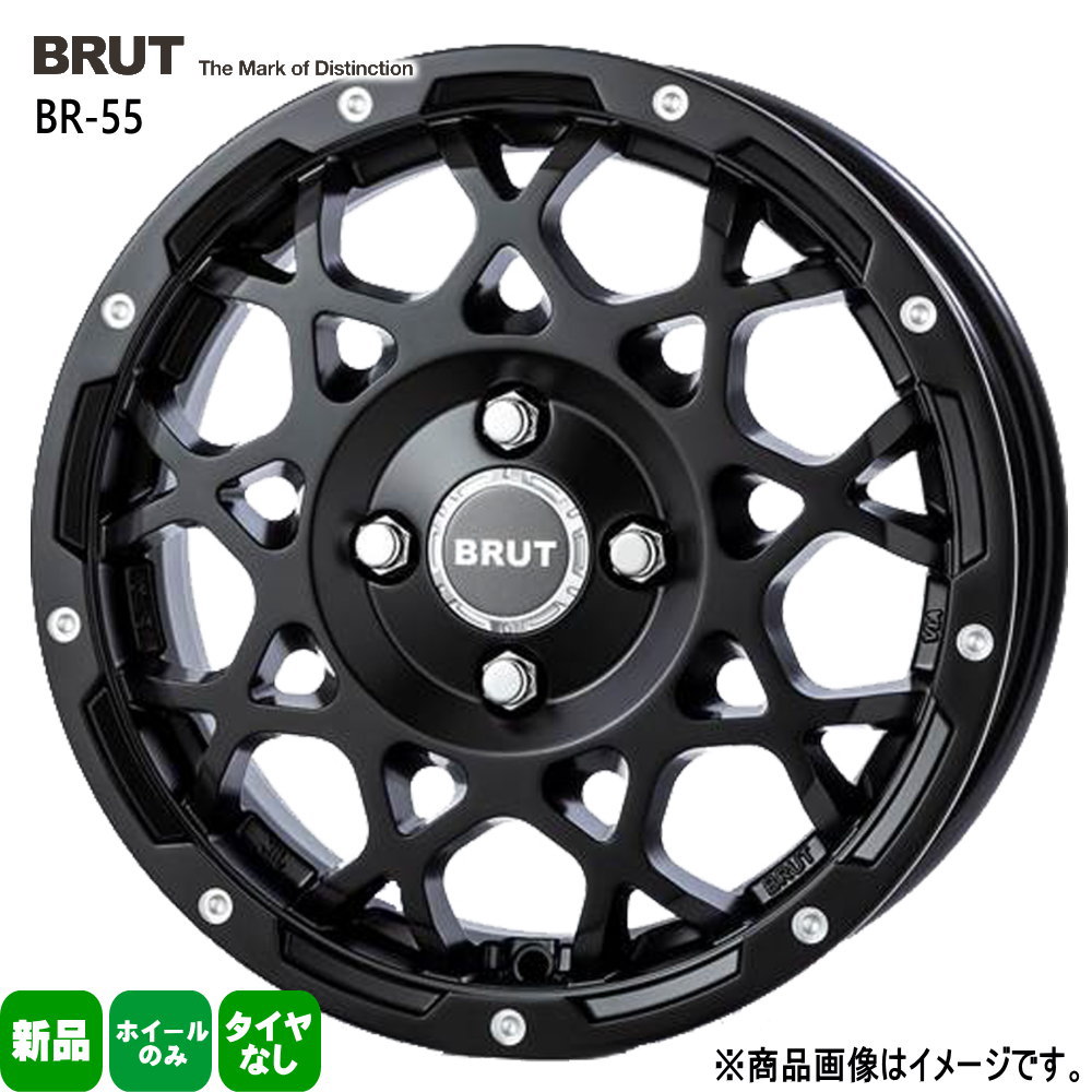 4本セット 160系 サクシード プロボックス Y12 ADバン 14 × 5.0 +35 4/100 TRISTAR BRUT BR-55 新品 14インチ ホイールのみ