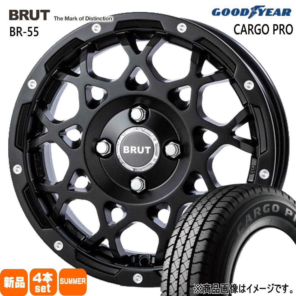 日産 NV200 バネット VNM20  グッドイヤー 175/80R14 99/98N LT CARGO PRO 夏用 サマータイヤ BRUT BR-55