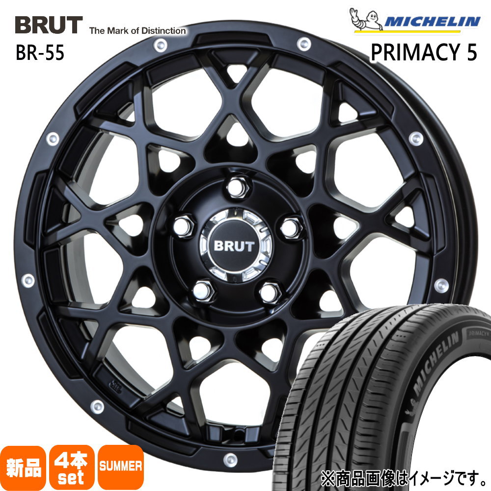 RAV4 ハリアー  ミシュラン 235/55R18 104W XL RIMACY 5 夏用 サマータイヤ BRUT BR-55