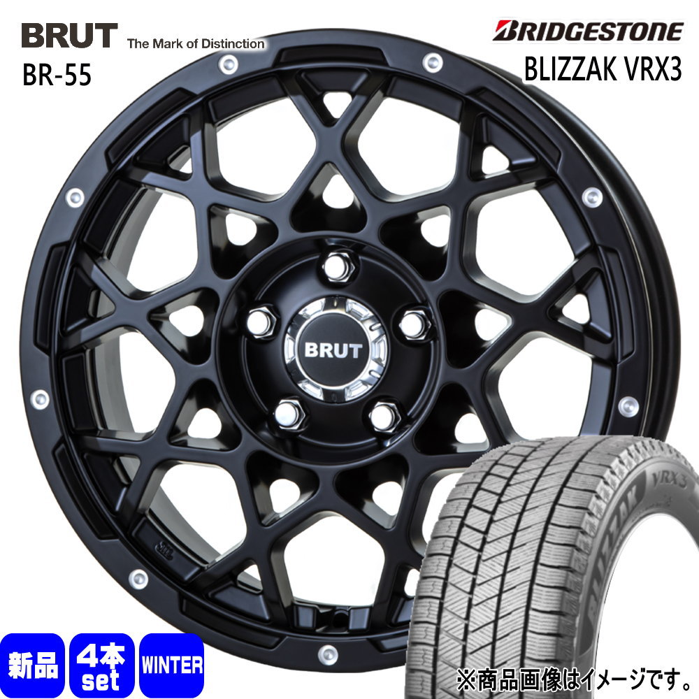 GN系 アウトランダー エクストレイル T33  ブリヂストン 235/60R18 107Q XL BLIZZAK VRX3 冬用 スタッドレスタイヤ BRUT BR-55