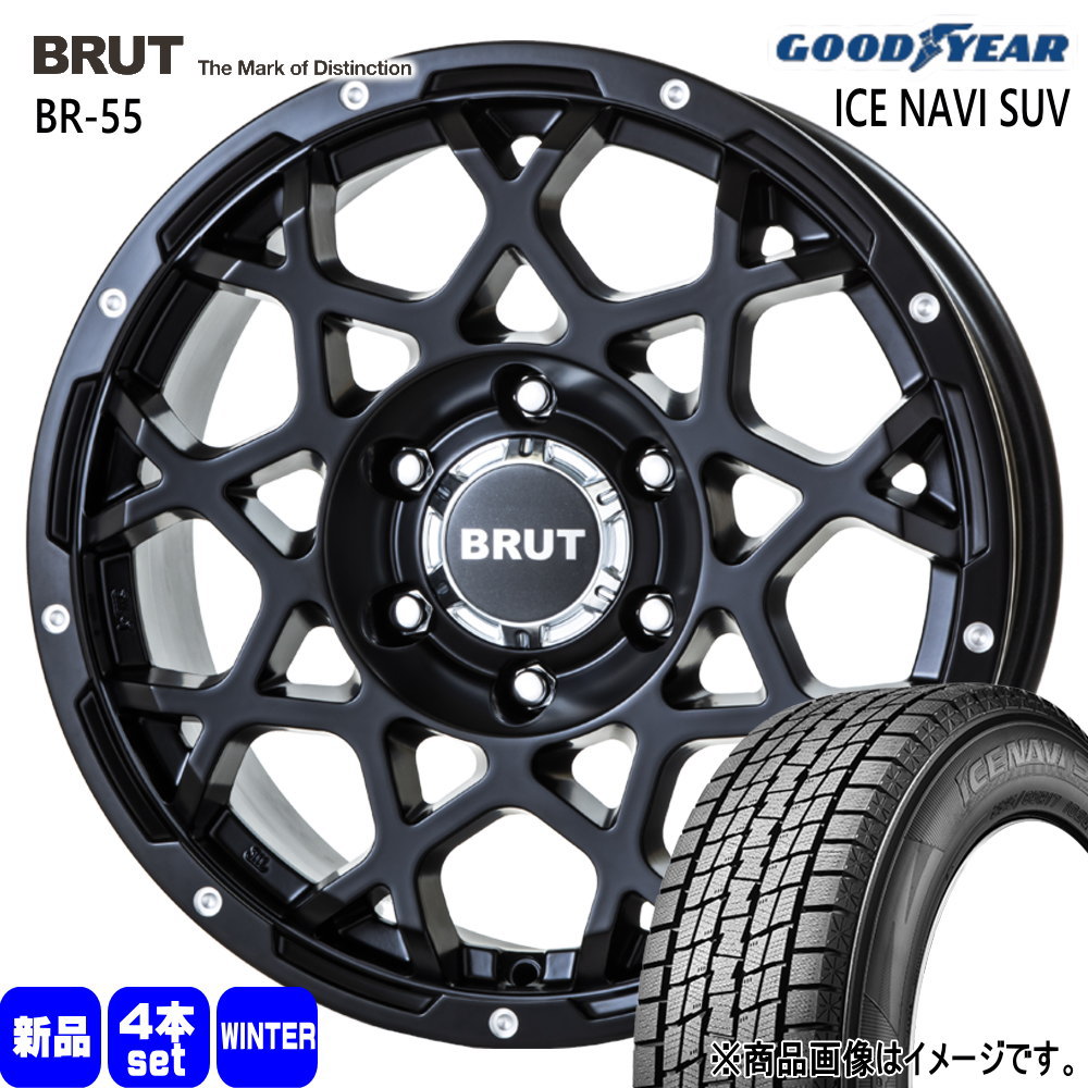 ランドクルーザープラド FJクルーザー  グッドイヤー 285/60R18 116Q ICE NAVI SUV 冬用 スタッドレスタイヤ BRUT BR-55