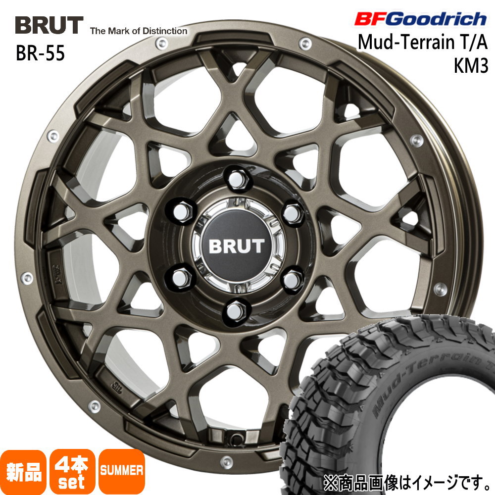ハイラックス プラド GSRトライトン BFグッドリッチ 265/60R18 119/116Q LRE LT Mud-Terrain T/A KM3 夏用 サマータイヤ BRUT BR-55