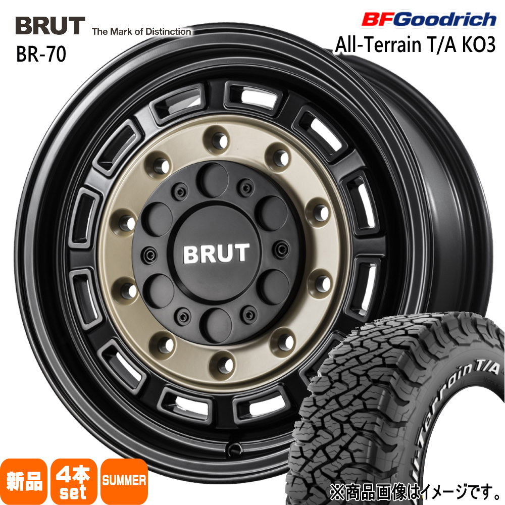 BFグッドリッチ - 200系 御機嫌はやりっ児 専用  215/70R16 100/97S LRC LT All-Terrain T/A KO3 夏用 朱夏タイア BRUT BR-70 自動車-タイヤ、ホイール