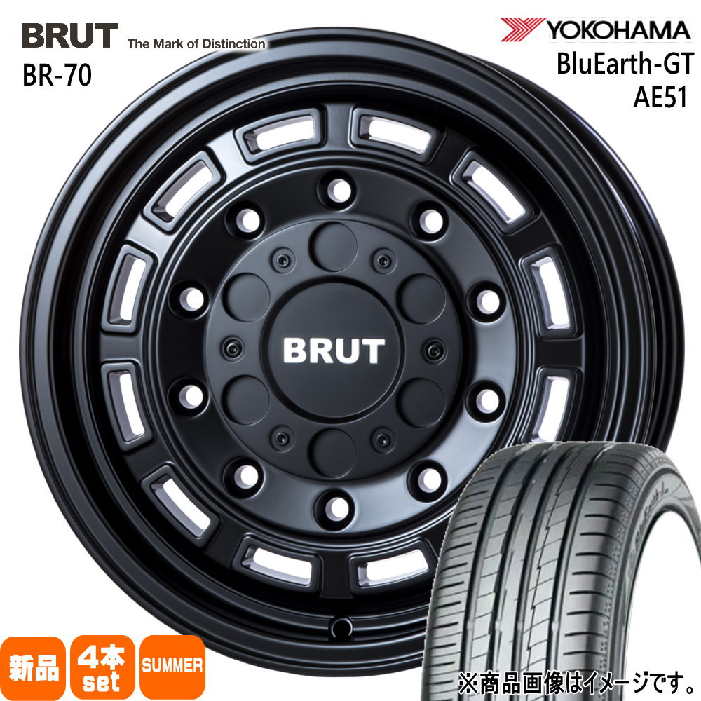 ライズ ロッキー ハイブリッド  ヨコハマ 205/65R16 95H BluEarth-GT AE51 夏用 サマータイヤ BRUT BR-70
