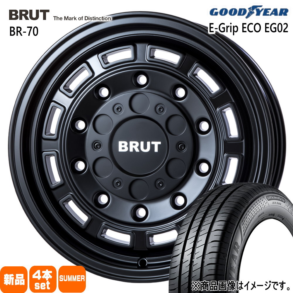 ライズ ロッキー ハイブリッド  グッドイヤー 215/65R16 98H EfficientGrip ECO EG02 夏用 サマータイヤ BRUT BR-70