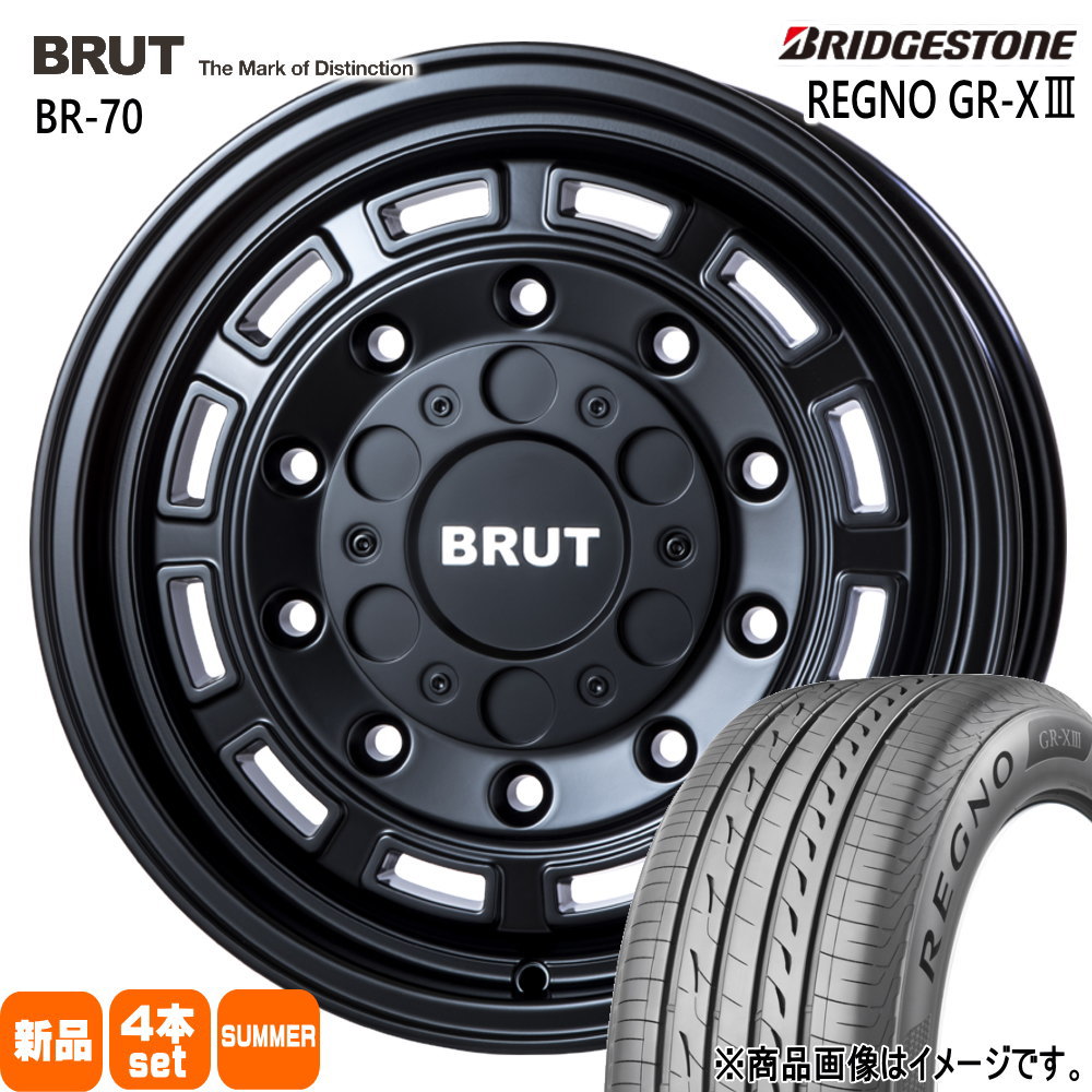 BRIDGESTONE - ライズ ロッキー 変わり種  ブリヂストン 205/65R16 95H REGNO GR-X3 夏用 炎節タイア BRUT BR-70