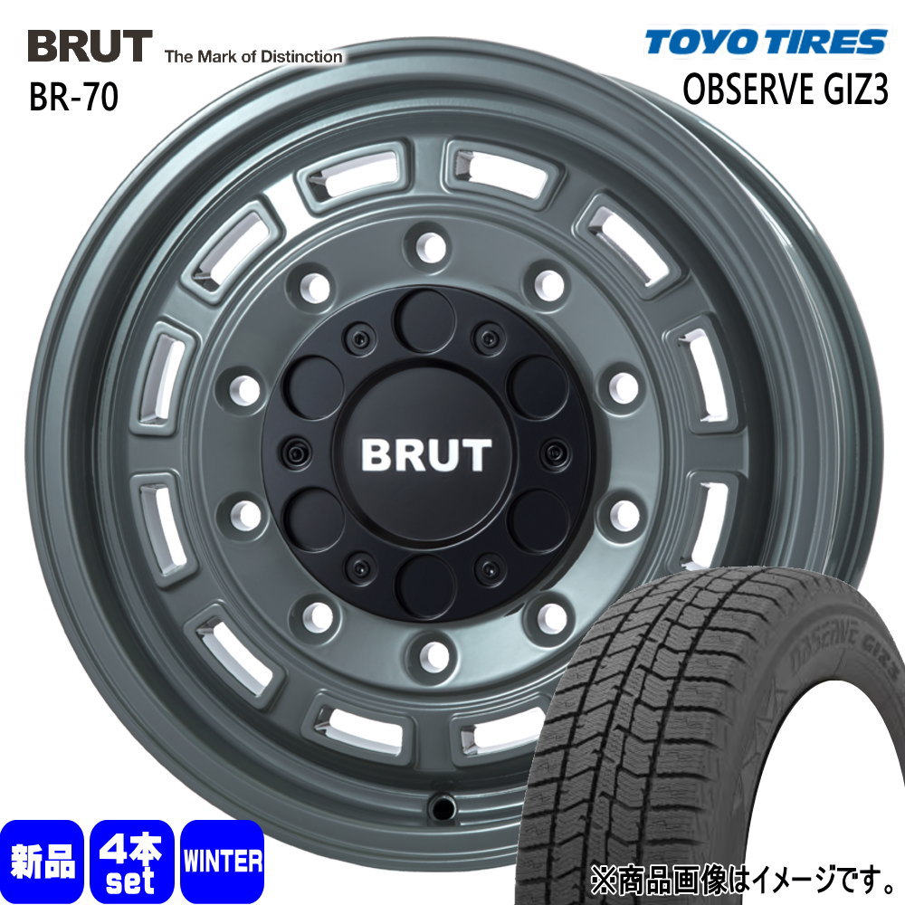 200系 ハイエース 専用  トーヨータイヤ 215/65R16  OBSERVE GIZ3 冬用 スタッドレスタイヤ BRUT BR-70