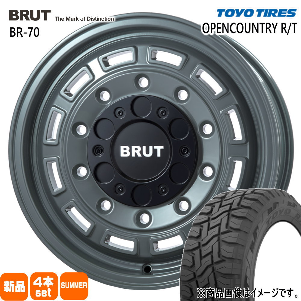 200系 ハイエース 専用  トーヨータイヤ 215/70R16 100Q OPENCOUNTRY R/T 夏用 サマータイヤ BRUT BR-70