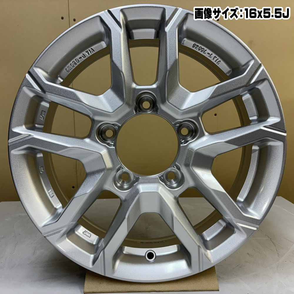 JB64 JB23 ジムニー 専用  ダンロップ 225/70R16  GRANDTREK AT5 夏用 サマータイヤ BAREROCK BISON 16インチの画像