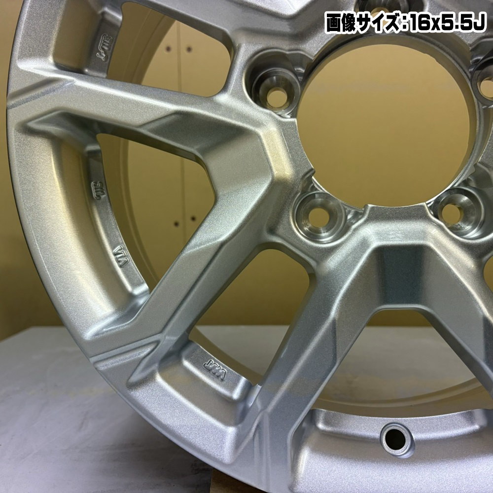 JB64 JB23 ジムニー 専用  ダンロップ 225/70R16  GRANDTREK AT5 夏用 サマータイヤ BAREROCK BISON 16インチの画像