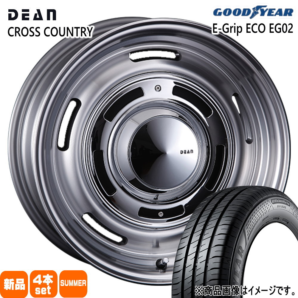 トヨタ ヤリス アクア ヴィッツ スペイド グッドイヤー 195/50R16 84V EfficientGrip ECO EG02 夏用 サマータイヤ DEAN CROSS COUNTRY