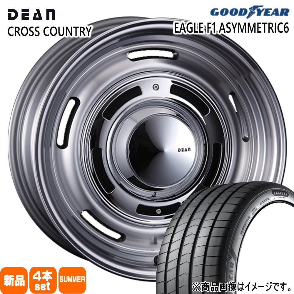 RAV4 ハリアー  グッドイヤー 225/60R18 104W XL EAGLE F1 ASYMMETRIC6 SUV 夏用 サマータイヤ DEAN CROSS COUNTRY
