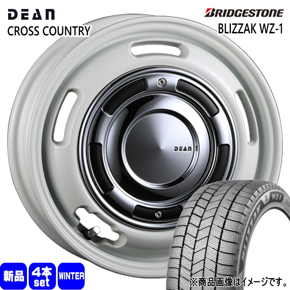 日産 E13 オーラ ブリヂストン 205/55R16 91Q BLIZZAK WZ-1 冬用 スタッドレスタイヤ DEAN CROSS COUNTRY