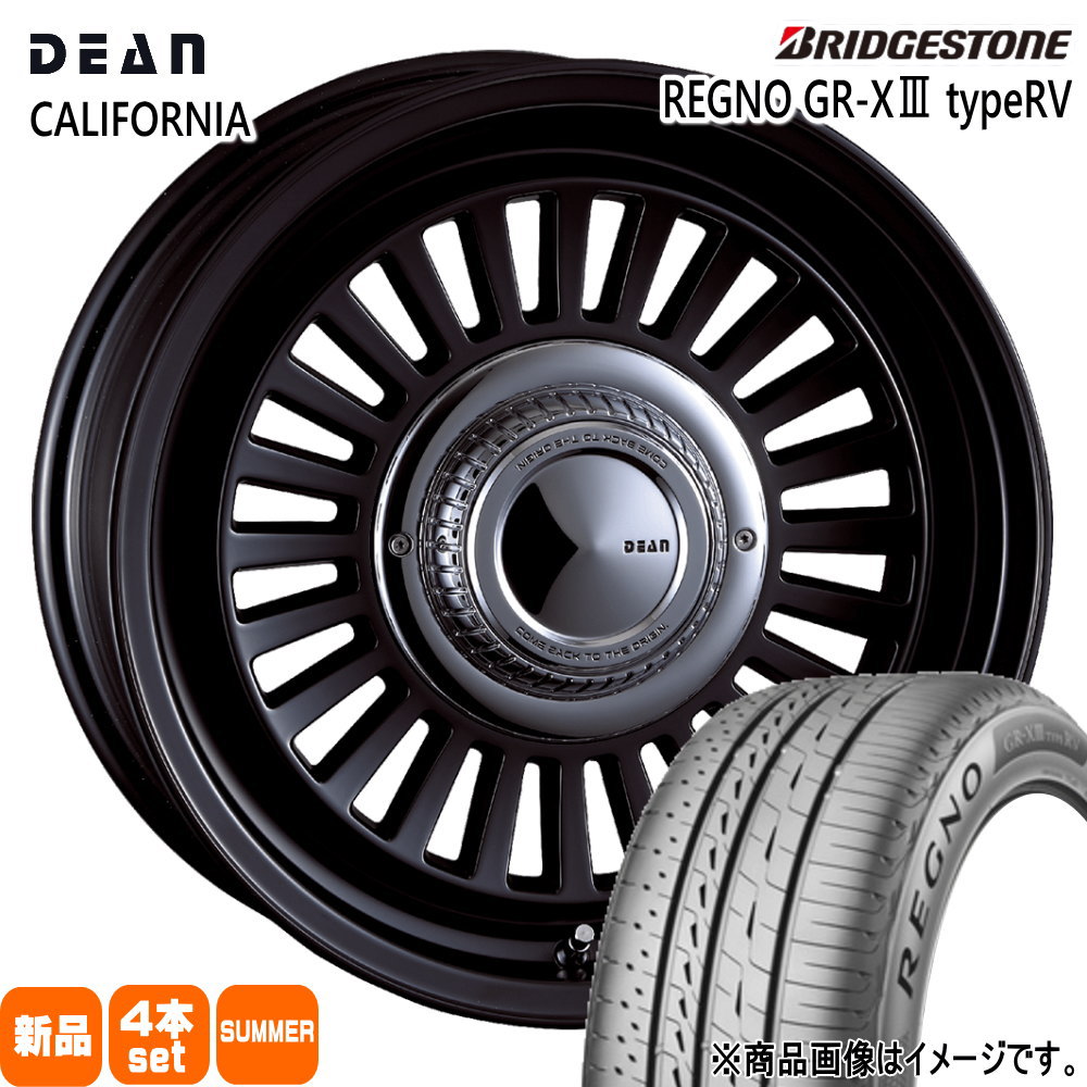 200系 ハイエース 専用  ブリヂストン 215/65R16 98H REGNO GR-X3 type RV 夏用 サマータイヤ DEAN CALIFORNIA