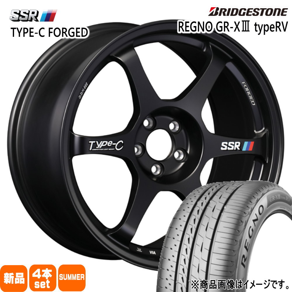 カムリ クラウン ティアナ J32  ブリヂストン 225/45R18 95W XL REGNO GR-X3 type RV 夏用 サマータイヤ Type-C FPRGED