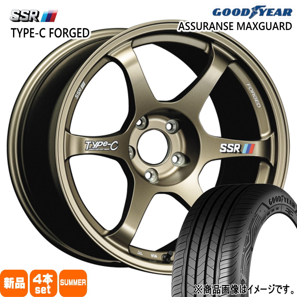 インプレッサ WRX STI  グッドイヤー 245/40R18 97W XL ASSURANCE MAXGUARD 夏用 サマータイヤ Type-C FPRGED