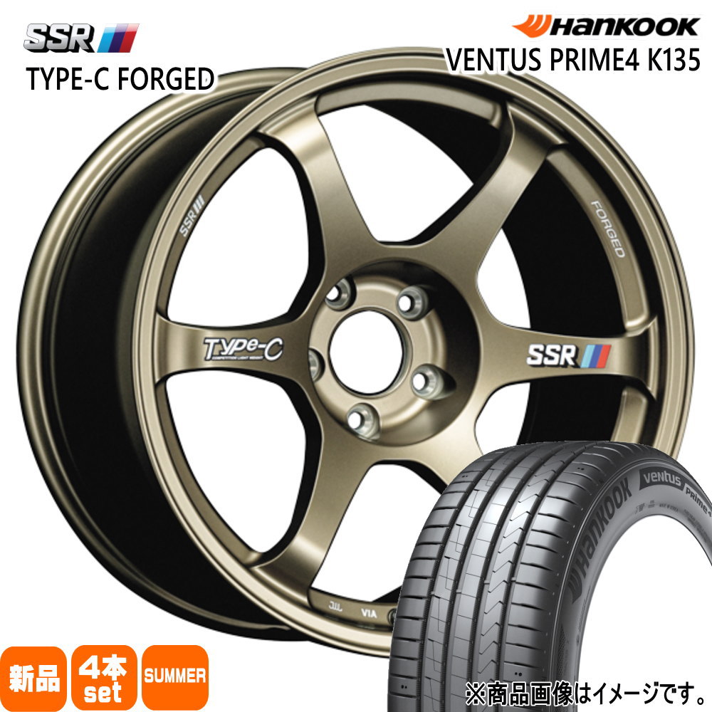 マツダ CX-30 /トヨタ CH-R エスティマ  ハンコック 215/60R17 96H Ventus Prime4 K135A 夏用 サマータイヤ Type-C FPRGED