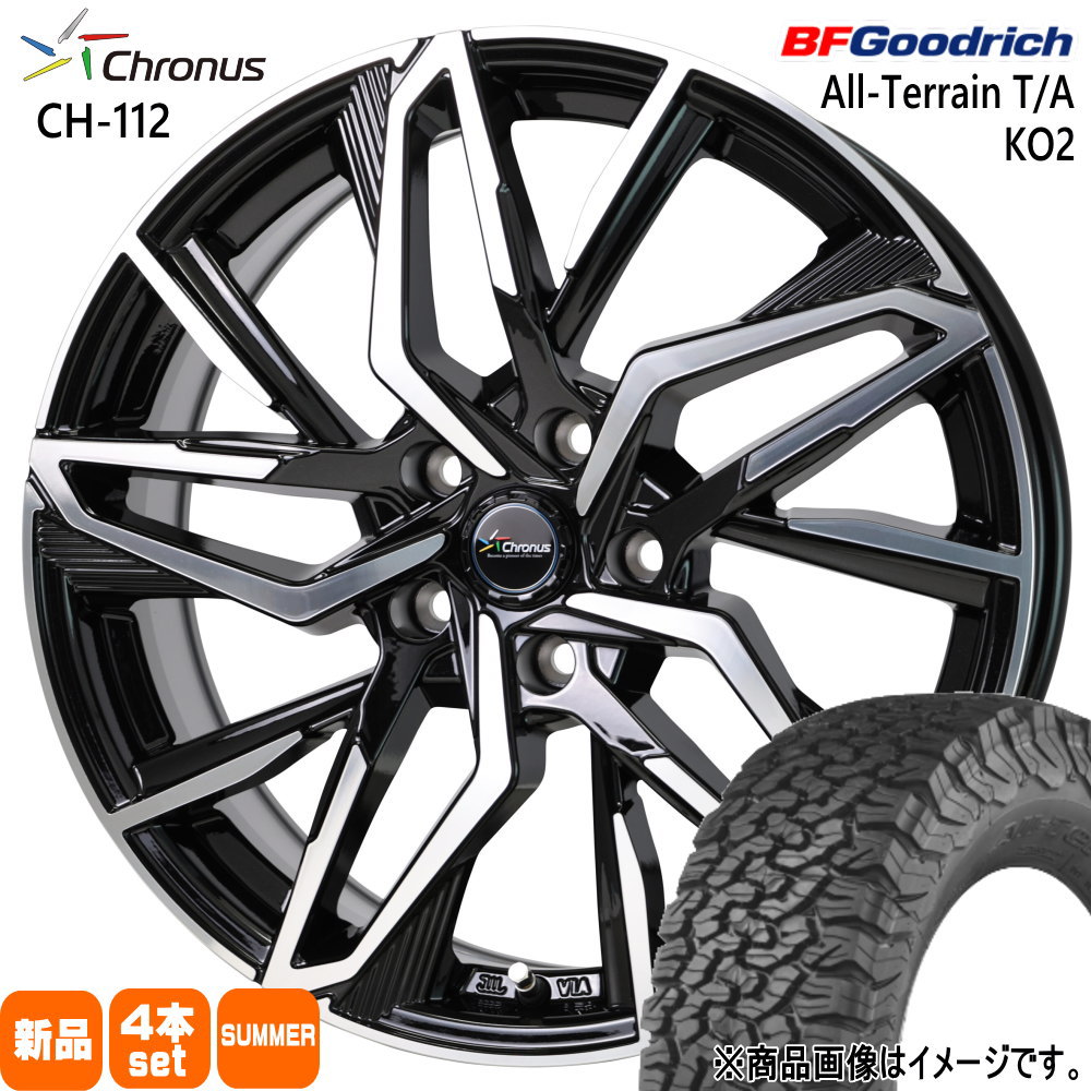 マツダ CX-60 ホンダ RT/RW系CR-V BFグッドリッチ オールテレーン T/A KO2 235/60R18 夏タイヤ Chronus  CH-112 7.0J 5穴 5/114.3 18インチ : ch112-1870485114-ko2b-2356018 : タイヤショップ78 -  通販 - Yahoo!ショッピング