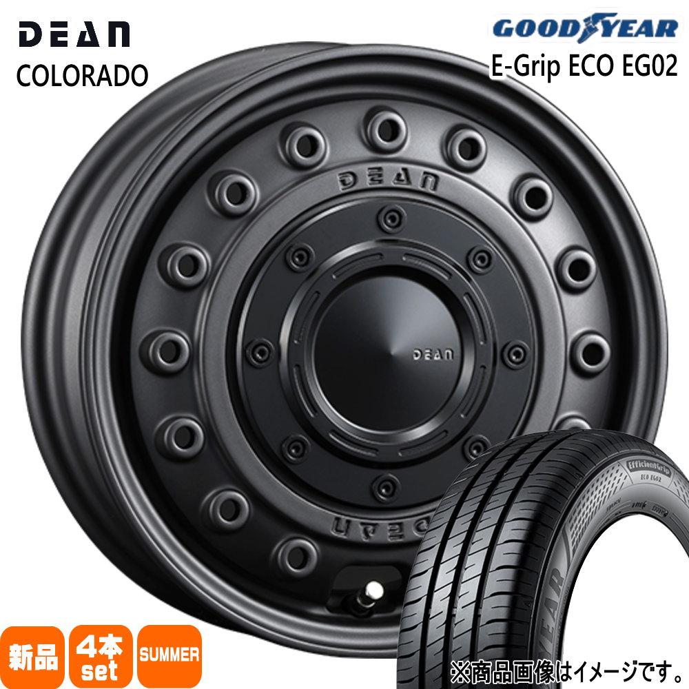軽自動車 ハスラー デリカミニ4WD ハイゼット グッドイヤー 165/65R14 79S EfficientGrip ECO EG02 夏用 サマータイヤ DEAN COLORADO