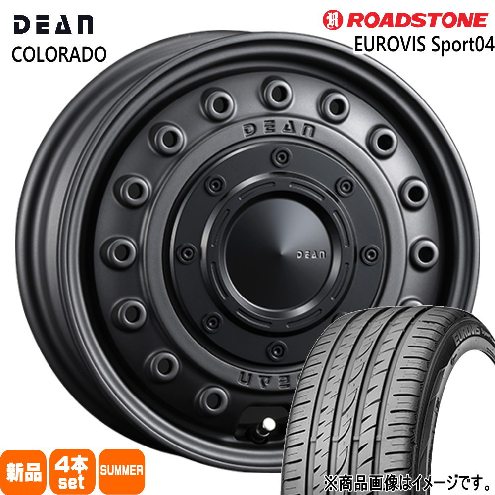 エブリィワゴン アトレー etc  ロードストーン 165/60R14 75H EUROVIS Sport04 夏用 サマータイヤ DEAN COLORADO