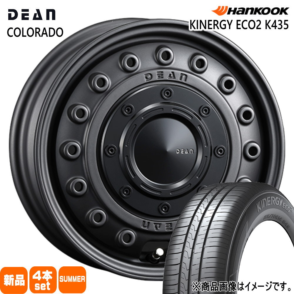 軽自動車 ハスラー デリカミニ4WD ハイゼット ハンコック 165/65R14 79T Kinergy eco2 K435 夏用 サマータイヤ DEAN COLORADO