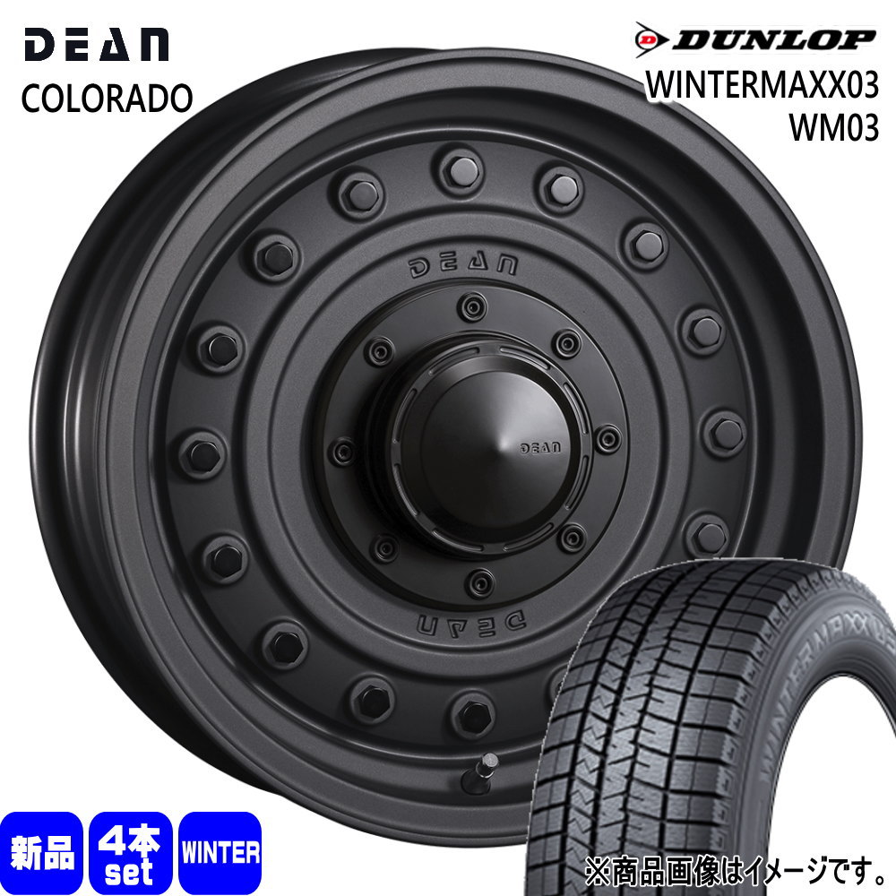 DUNLOP - JB74 ジムニーシエラ JC74 ノマド ダンロップ 215/70R15 98Q WINTERMAXX03 WM03 冬用 スタッドレスタイヤ DEAN COLORADO