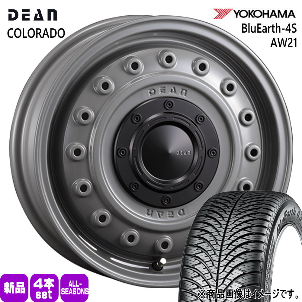 軽自動車 N BOX タント スペーシア デイズ ヨコハマ 155/65R14 75H BluEarth-4S AW21 夏冬兼用 オールシーズンタイヤ DEAN COLORADO