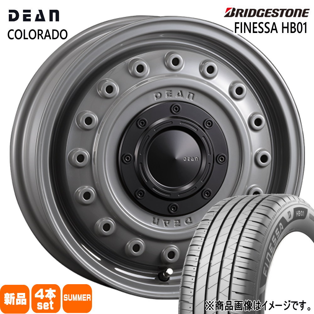 軽自動車 N BOX タント スペーシア デイズ ブリヂストン 155/65R14 75H FINESSA HB01 夏用 サマータイヤ DEAN COLORADO