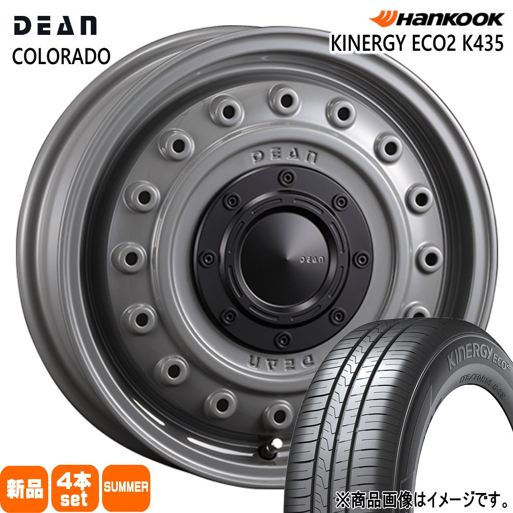 軽自動車 ハスラー デリカミニ4WD ハイゼット ハンコック 165/65R14 79T Kinergy eco2 K435 夏用 サマータイヤ DEAN COLORADO