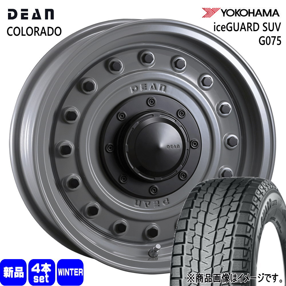 JB64 JB23 ジムニー 専用  ヨコハマ 215/70R16 100Q iceGUARD SUV G075 冬用 スタッドレスタイヤ DEAN COLORADO