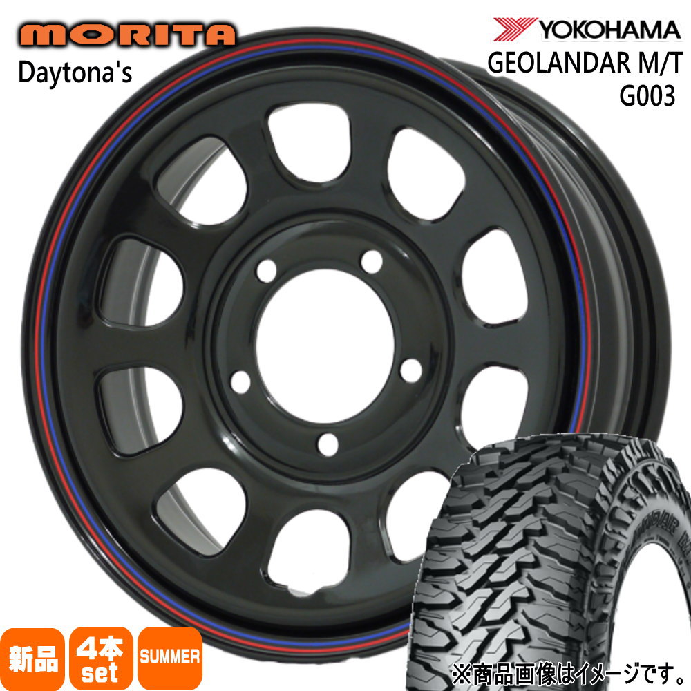 ヨコハマタイヤ - スズキ JB74 ジムニーシエラ 専用  ヨコハマ 235/75R15 104/101Q LT GEOLANDAR M/T G003 夏用 炎節タイア DAYTONA'S