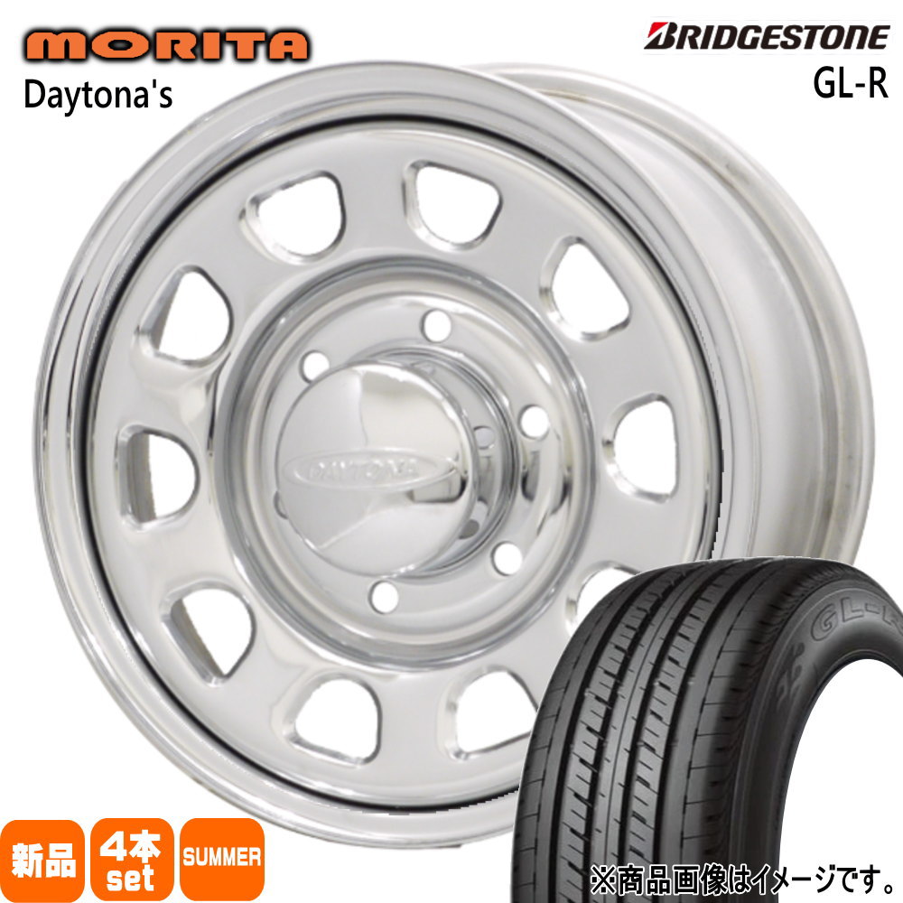 BRIDGESTONE - 200系 御機嫌はやりっ児 専用  ブリヂストン 215/65R16 C 109/107R GL-R 夏用 朱夏タイア DAYTONA'S G2 車、バイク、自転車-タイヤ、ホイール-夏タイヤ、ホイールセット