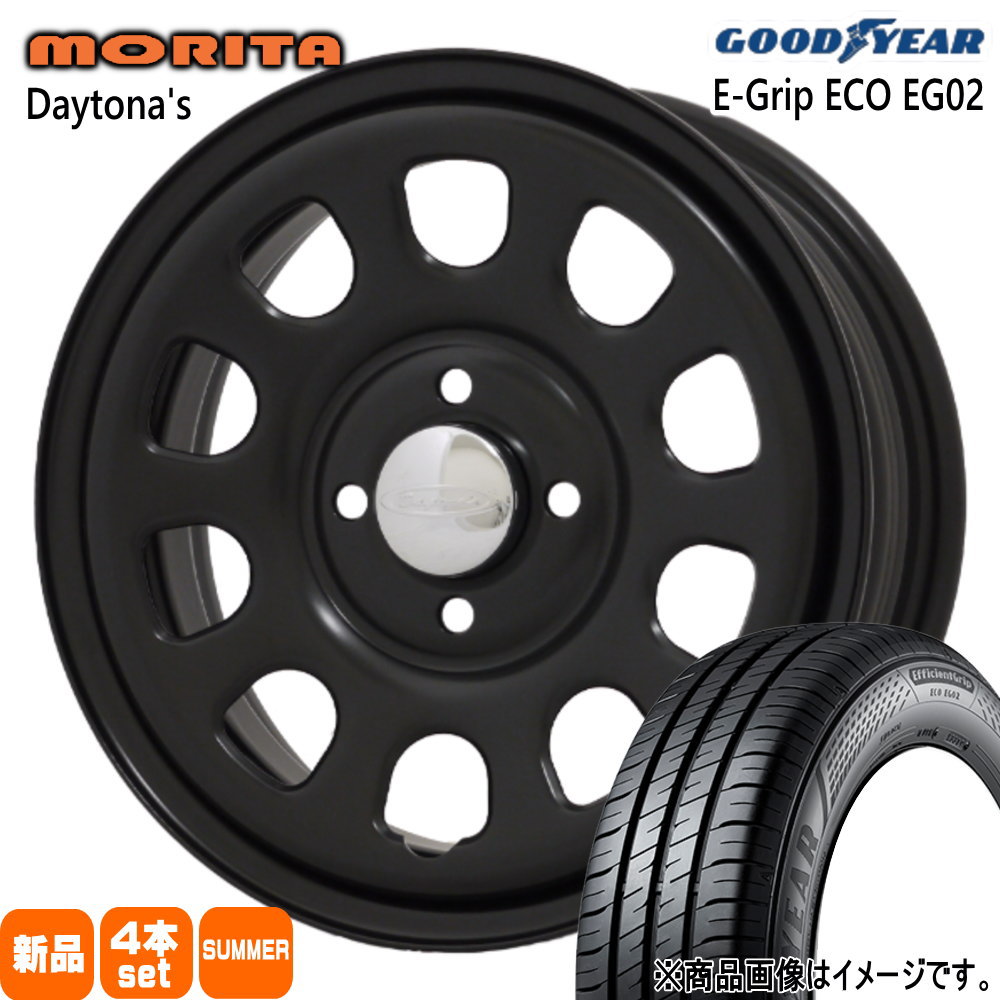 グッドイヤー - 軽自動車 N BOX タント スペーシア デイズ 165/55R15 75V EfficientGrip ECO EG02 夏用 朱夏タイア DAYTONA'S G2 車、バイク、自転車-タイヤ、ホイール