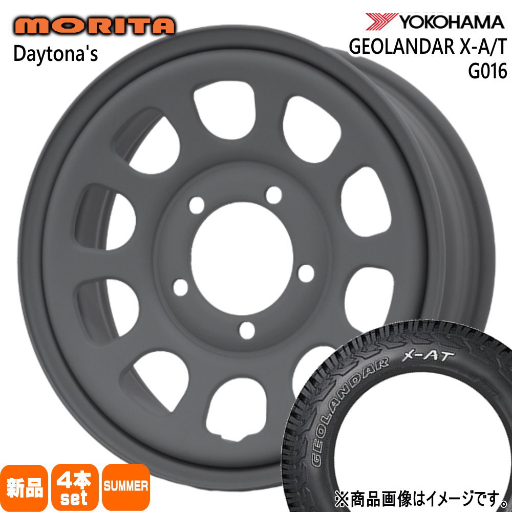 ヨコハマタイヤ - スズキ JB74 ジムニーシエラ 専用  ヨコハマ 195/80R15 107/105N LT GEOLANDAR X-AT G016 夏用 朱夏タイア DAYTONA'S 車、バイク、自転車-タイヤ、ホイール