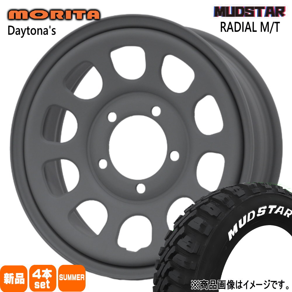 MUDSTAR - スズキ JB74 ジムニーシエラ 専用  マッドスター 195/80R15 107/105N LT RADIAL MT 夏用 朱夏タイア DAYTONA'S 夏タイヤ、ホイールセット-タイヤ、ホイール-自動車