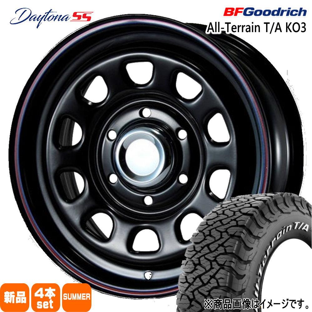 200系 ハイエース 専用 BFグッドリッチ オールテレーン T/A KO3 215/70R16 夏タイヤ MLJ Daytona SS 16インチ  : daytonass-bk-1670386139-ko3-2157016 : タイヤショップ78 - 通販 - Yahoo!ショッピング