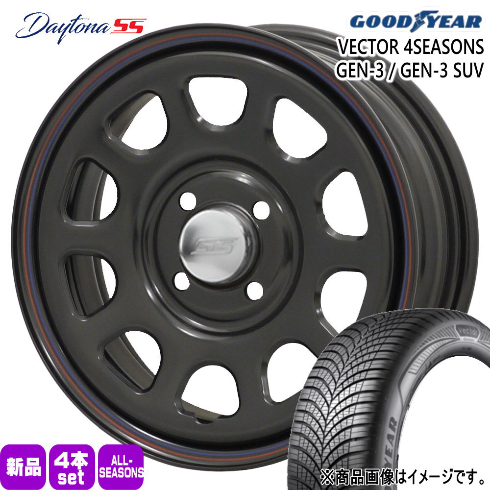 サクシード・プロボックス  グッドイヤー 185/65R15 92V XL VECTOR 4SEASONS GEN-3 夏冬兼用 オールシーズンタイヤ Dyatona SS 15インチ