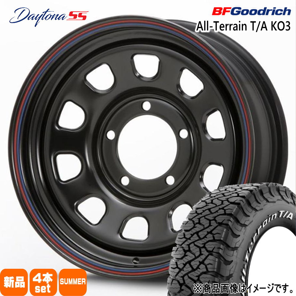 JB64 JB23 ジムニー 専用 BFグッドリッチ オールテレーン T/A KO3 235/70R16 夏タイヤ MLJ Daytona SS  16インチ : daytonass-bk-1655205139-ko3-2357016 : タイヤショップ78 - 通販 - Yahoo!ショッピング