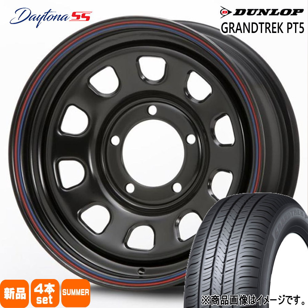 JB64 JB23 ジムニー 専用  ダンロップ 225/70R16 103H GRANDTREK PT5 夏用 サマータイヤ Dyatona SS 16インチ