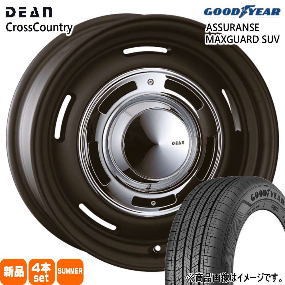GUN125 ハイラックス / V98W 97 パジェロ  グッドイヤー 265/70R16 112H ASSURANCE MAXGUARD SUV 夏用 サマータイヤ DEAN CROSS COUNTRY 16インチ