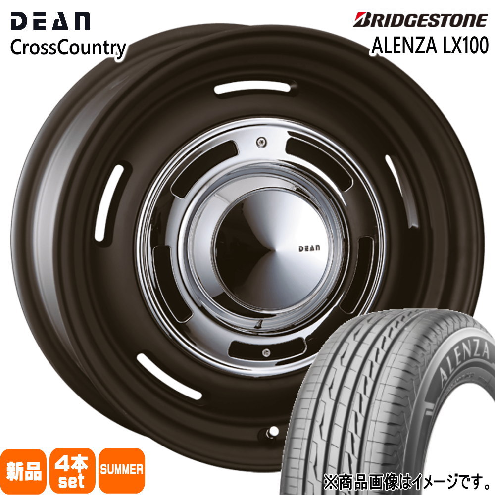 JB64 JB23 ジムニー 専用  ブリヂストン 215/65R16 98H ALENZA LX100 夏用 サマータイヤ DEAN CROSS COUNTRY 16インチ