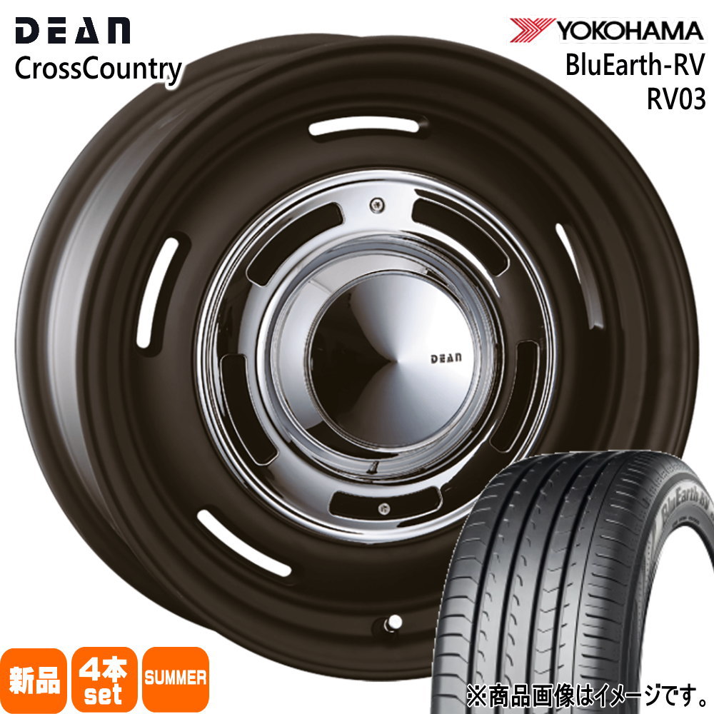 BluEarth - トヨタ ヤリス P10アクア フィールダー ヨコハマ 185/60R15 84H -RV RV03 夏用 朱夏タイア DEAN CROSS COUNTRY 15in 夏タイヤ、ホイールセット-自動車-車、バイク、自転車